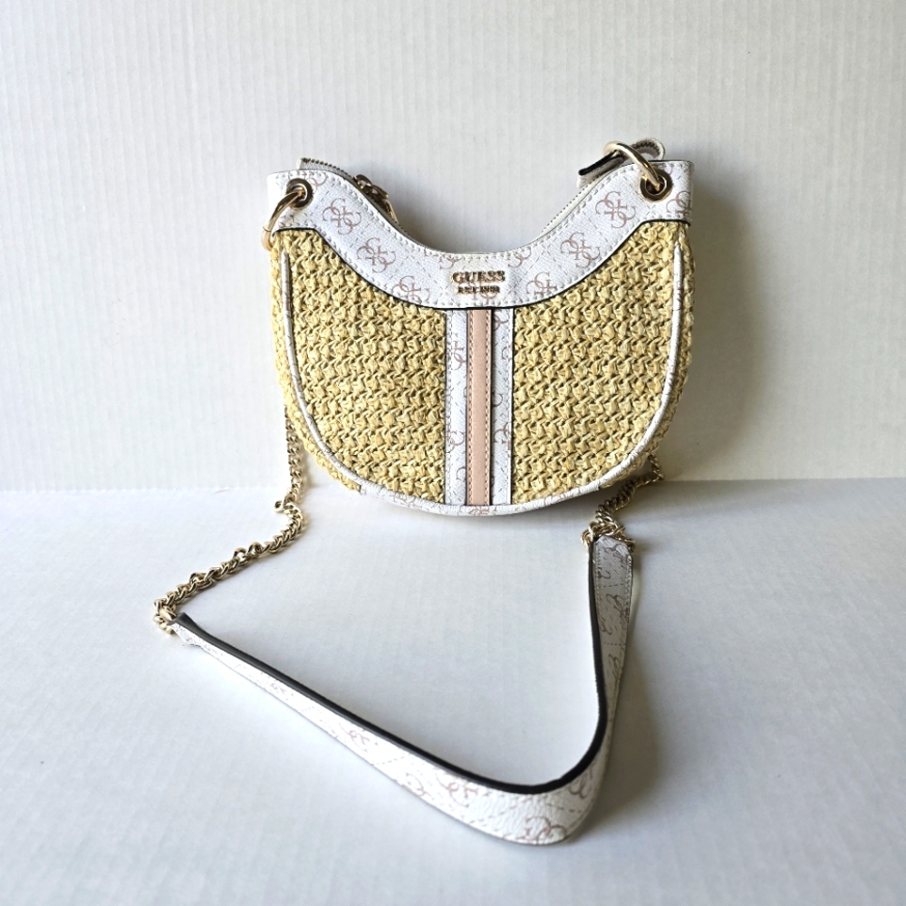 GUESS White and Gold Women's Bag
